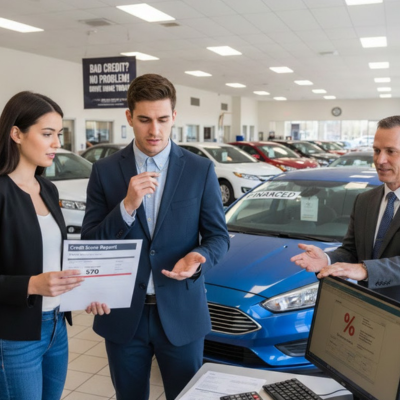 See how to get an auto loan with a 570 credit score in the U.S.!